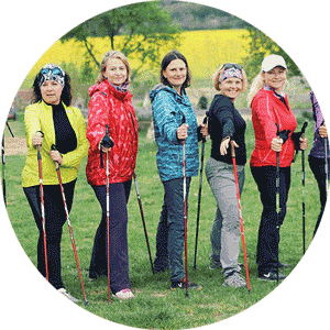 Nordic Walking skupinová lekce